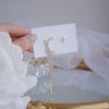 Korea Jewelry 14K Real Gold Plating AAA Zircon Flower Asymmetric Long Earrings Elegant Women's Wedding Accessories