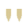 Korea Jewelry Elegant Elegant Tassel Earrings Shiny Crystal Party Earrings for women