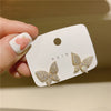 Korea Selling Jewelry 14K Real Gold Plating AAA Zircon Butterfly Earrings Elegant Women's Wedding Accessories