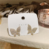 Korea Selling Jewelry 14K Real Gold Plating AAA Zircon Butterfly Earrings Elegant Women's Wedding Accessories