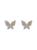 Korea Selling Jewelry 14K Real Gold Plating AAA Zircon Butterfly Earrings Elegant Women's Wedding Accessories