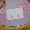 Korea Selling Jewelry Exquisite AAA Zircon 14K Real Gold plated Earrings Simple Round Small Women Earrings