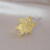 Korea Design Jewelry 14K Gold Plating  Black Zircon Flower Earrings Elegant Women's Gala Party Accessories