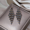 Korea Design Jewelry 14K Gold Plating  Diamond Zircon Long Earrings Elegant Women Wedding Party Accessories