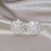 Korea Design Jewelry 14K Gold Plating  Irregular Zircon Round Earrings Elegant Women Wedding Party Accessories