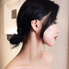 Korea Design Jewelry 14K Gold plated Simple Round small hoop Earrings Elegant Women's Daily Work Accessories
