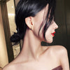 Korea Design Jewelry 14K Gold plated Simple Round small hoop Earrings Elegant Women's Daily Work Accessories