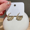 Korea Design Jewelry Copper Inlaid Zircon Round Metal Ball Pendant Tassel Earrings Elegant Women All-match Earrings