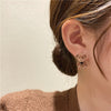 Korea Design Jewelry Cute Brown Plush Bear Earrings Sweet Student Women Gifts Daily Accessories