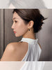 Korea Design Jewelry Cute Cat Black Crystal Love Pendant Earrings Elegant Women's Daily Work Accessories
