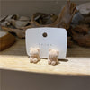 Korea Design Jewelry Cute Plush Kitten Earrings Sweet Girl Christmas Gift Women's Holiday Accessories