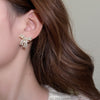 Korea Design Jewelry Exquisite  Full Zircon Bow Earrings Elegant Women Wedding Party Accessories