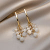 Korea Design Jewelry Exquisite Zircon Opal String Earrings Elegant Women Wedding Party Accessories Pendant Gift