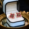 Korea Design Jewelry Handmade Crystal Beads Flower Earrings Sweet Women Summer Style Beach Party Earrings
