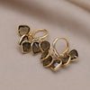 Korea Design Jewelry  Green Love Crystal Tassel Pendant Earrings Elegant Women Prom Party Accessories
