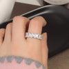 Korea Design Jewelry  Shiny AAA Zircon Ring Women's Opening Adjustable Prom Ring