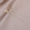 Korea Design Jewelry  Shiny Full Zircon Long Earrings Elegant Women's Wedding Accessories