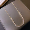 Korea Design Jewelry  Shiny Zircon Necklace Stretchable Adjustable Feminine Clavicle Necklace