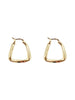 Korea Design Jewelry Simple Irregular Geometric Metal Earrings Women's Work Daily Earrings