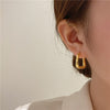 Korea Design Jewelry Simple Irregular Geometric Metal Earrings Women's Work Daily Earrings