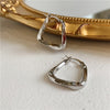 Korea Design Jewelry Simple Irregular Geometric Metal Earrings Women's Work Daily Earrings