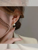 Korea Design Jewelry Simple Pearl Pendant Earrings Elegant Women Daily Work Accessories