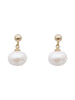 Korea Design Jewelry Simple Pearl Pendant Earrings Elegant Women Daily Work Accessories