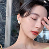 Korea Design Jewelry Simple White Paint Twisted Pearl Earrings Elegant Women's Daily Work Accessories