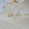 Korea Design Jewelry Sweet Camellia Love Shell Earrings Simple Women's Daily Work Accessories