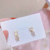 Korea Design Jewelry Sweet Zircon Smart Bear Earrings Girls Unusual Gifts Women's Party Earrings