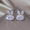 Korea Jewelry 14K Gold Plated Cute Rabbit Zircon Earrings Sweet Girl Gifts Elegant Women Daily Work Accessories