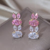 Korea Jewelry 14K Gold Plated Cute Rabbit Zircon Earrings Sweet Girl Gifts Elegant Women Daily Work Accessories