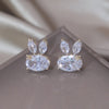 Korea Jewelry 14K Gold Plated Cute Rabbit Zircon Earrings Sweet Girl Gifts Elegant Women Daily Work Accessories