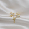 Korea Jewelry 14K Real Gold plating Exquisite AAA Zircon Multilayer Chain Bead Rings Elegant Women's Daily Work Ring