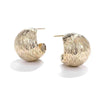 Korea Jewelry Europe America Exaggerated Design Brushed Metal Simple Earrings Gothic Girl Simple Accessories Women