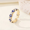 Korea Jewelry Exquisite 18K Real Gold Plated AAA Zircon Ring Elegant Women's Opening Adjustable Wedding Gift