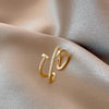 Korea Jewelry Exquisite 18K Real Gold Plated AAA Zircon Ring Elegant Women's Opening Adjustable Wedding Gift