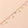 Korea Style Daisy Pendant Necklace Colorful Beaded Short Choker  Lovely  Necklace For Women Girls Party Vacation Jewelry