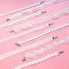 Korea White Daisy Sun Flower Lace Fabric Fairy Neckband Jewelry Flower Collar Necklace Choker Clavicle Chain Necklace Female