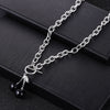Korea Wild Hip-hop Rock Net Red Choker Necklace Black Cherry Necklace Female Ins Dark Girl Clavicle Chain Jewelry Female
