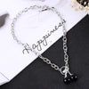 Korea Wild Hip-hop Rock Net Red Choker Necklace Black Cherry Necklace Female Ins Dark Girl Clavicle Chain Jewelry Female