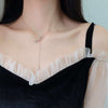 Korea Zircon Bow Necklace for Women Short Sweet Delicate Clavicle Chain Choker Party Trend  Jewelry Girls Gifts