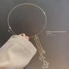 Korea cold wind butterfly collar chains 2021 butterfly necklace temperament tassel pendant jewelry gift