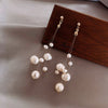 Korea jewelry handmade string freshwater pearl earrings long fringed earrings for women