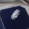 Korea's design jewelry  copper inlaid large zircon shiny ring opening can be adjusted female index finger ring
