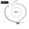 Korean Acrylic Colorful Butterfly Pendants Necklaces for Women Simple Style Crystal Necklace  Jewelry Accessories