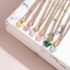 Korean Acrylic Colorful Butterfly Pendants Necklaces for Women Simple Style Crystal Necklace  Jewelry Accessories