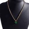 Korean Acrylic Colorful Butterfly Pendants Necklaces for Women Simple Style Crystal Necklace  Jewelry Accessories