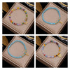 Korean Bohemian Crystal Beads Rope Bracelets For Women Girls Heart Bow Leaf Pendant Charm Wrap Bracelet Pulseira Feminina