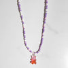 Korean Candy Cartoon Gummy Bear Beaded Necklace For Women Rainbow String Bead Cute Pendant Choker Necklace Y2K Jewelry Girl Gift